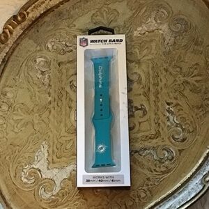 NFL Dolphins Silicone Band for Apple iWatch NWT Fits 38mm 40mm 41mm